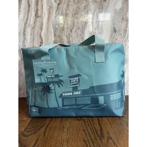 Trader Joe's Cooler Bag Teal Green Large Insulated NEW 8 gal Ships Quick thumbnail 9