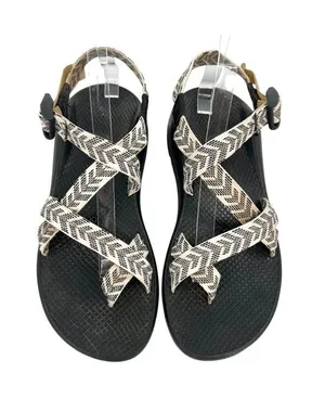 Chacos Z2 Classic Sandals Trine Black White Adjustable Straps Size 10 thumbnail 1