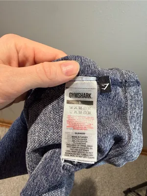 Gymshark Vital Seamless Workout Biker Shorts - Blue Marl Size Small thumbnail 4