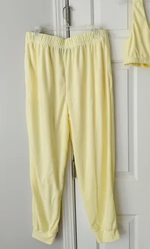 Anthropologie Sunday in Brooklyn Terrycloth Joggers & Bra Set, Size L thumbnail 12