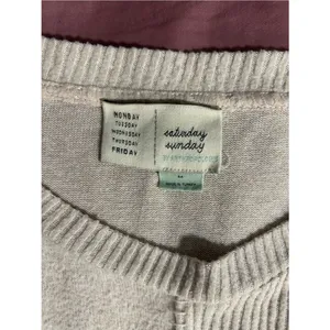 Anthropologie Saturday Sunday Snowmass Patchwork Sweater Size M thumbnail 2