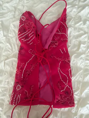 Ibiza embroidered top Red Size XS thumbnail 3