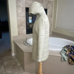 Patagonia Nano Puff Parka Womens XS Cream‎ Beige Hooded Quilted Insulated Jacket thumbnail 3