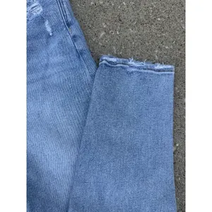 American Eagle Women's Stretch Mom Jeans Straight Leg SZ 4‎ Distressed thumbnail 7