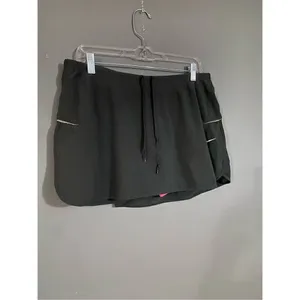 Nike Grey Pink Dri Fit Drawstring Skort Size XL thumbnail 2