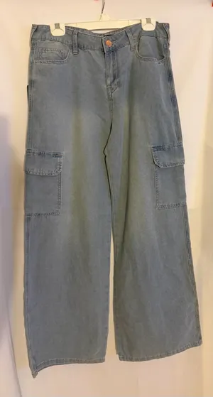 True Religion Bobbi Baggy Cargo Denim Jeans Size 29 thumbnail 1