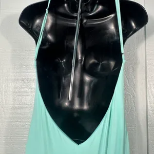 Katie May Los Angeles Mint Green Maxi Spaghetti Strap Dress Size Medium EUC thumbnail 8