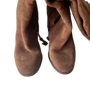 Steve Madden ~ Novela High Boots Brown ~ Suede thumbnail 9