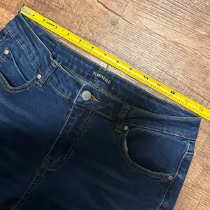 Flamingals by Flamingo Flare Bootcut Western Dark Wash Denim Jeans M thumbnail 3
