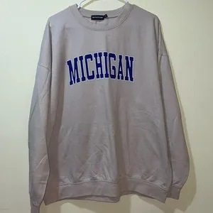 Womens PrettyLittleThing Tan Michigan Print Sweatshirt thumbnail 1