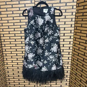 Kate Spade‎ Madison Avenue Pamella Chinoiserie Feather Hem Dress thumbnail 3