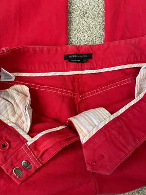 BCBGMAXAZRIA Vintage Red Flare Leg pants thumbnail 5