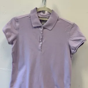 Calvin Klein Jeans Womens Lavender Purple Short Sleeve Polo Shirt Size Small thumbnail 3