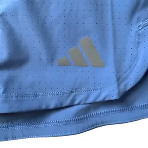 adidas women's L ClimaCool Racer Pacer 3" inseam training shorts blue fusion thumbnail 4