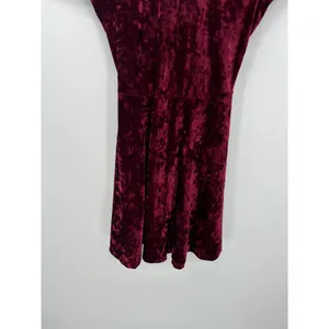 Wet Seal Womens Red Velvet Mini Dress Size S Mini Vampire Witchy Grunge NWT‎ thumbnail 3