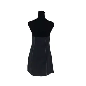 Free People Womens Strapless Paneled Tube Sheath Mini Dress‎ Black Medium thumbnail 4