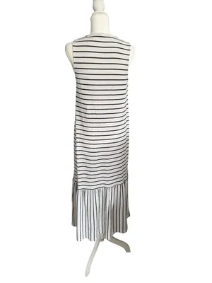 MARFINNO White Black Maxi Dress Size Medium thumbnail 6