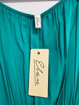NWT Elan Teal Strapless Wide-Leg Jumpsuit thumbnail 2