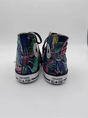 Converse Chuck Taylor High Top Tropical Floral Palm Sneakers Mens 8 Womens 10 thumbnail 8