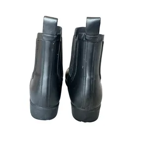 J.‎ Crew Factory Black Chelsea Rain Boots Ankle Length Waterproof Matte Finish thumbnail 2