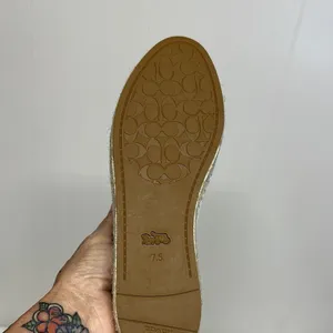 Coach Pink and White Leather Sneakers Never Wore (see photos) thumbnail 9