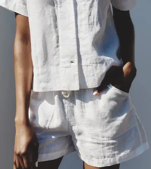 Workshop Republic Clothing Women’s White Shorts thumbnail 1