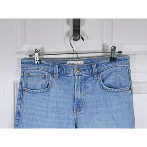 Abercrombie & Fitch 90s Straight Mid Rise Jeans Size 27 Extra Long Blue Retro thumbnail 5
