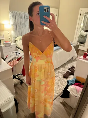 WAFY Maxi Dress Yellow Size M thumbnail 3