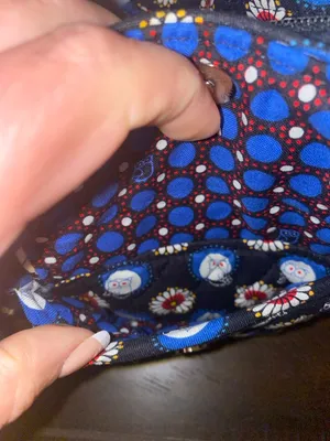 Vera Bradley Night Owl Libby Cotton Quilted Shoulder Crossbody Bag Retired Print thumbnail 6