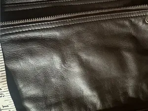 Vtg Field Gear Black Leather Jacket, Size 1X thumbnail 10