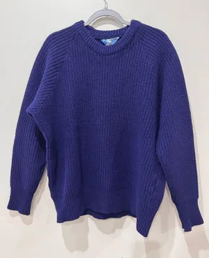Vtg Norsewear XL Navy Knit Fisherman Sweater Wool Scandinavian thumbnail 1