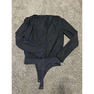 Abercrombie Fitch Black Long Sleeve Bodysuit Small thumbnail 9