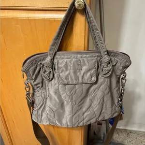 Marc Jacobs Quilted Laptop Case w/ Shoulder Strap - Taupe gray like 16x12” thumbnail 4