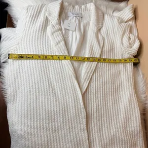 92 West Boutique Brand White Blazer Size Medium thumbnail 9