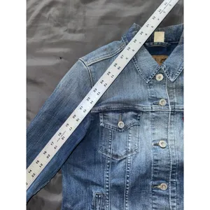 Levis Jean Jacket Womens Blue Medium Wash Trucker‎ Denim Y2K Size Large thumbnail 9