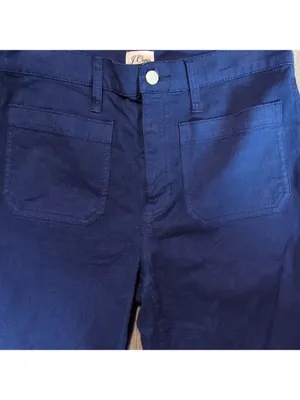 J. Crew High Rise Wide Leg Front Pocket Cropped Jeans Size 28 thumbnail 3