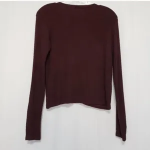 ✨ Brandy Melville Callan burgundy long sleeve✨ thumbnail 5