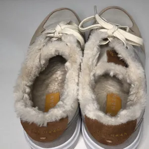Cole Haan grand women's size 7.5 W27400 tan‎ brown grey with faux fur lining thumbnail 5