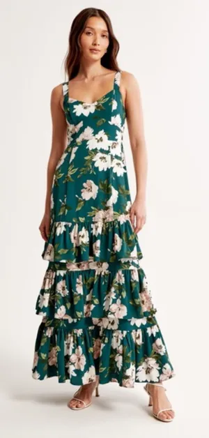 Abercrombie Floral tiered dress thumbnail 1