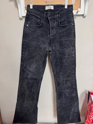 Free people black bootcut jeans  thumbnail 1