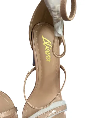 Liliana Nude Strap with Gold Stallion House Silhouette Heel thumbnail 3