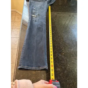 Big Star Nina Jeans Sz 30L Long‎ Dark Denim Distressing Straight Leg Western thumbnail 11