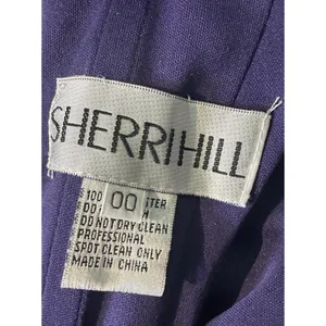 Sherri Hill 55328 Navy Blue Sequin Off-The-Shoulder Ruffle Gown – Size 00 thumbnail 14