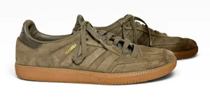 Adidas Samba OG Suede Olive Green strata Gum Sole Sneakers 8.5 thumbnail 1