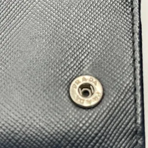 Prada Large Saffiano Calfskin Leather Wallet - Black - Preowned thumbnail 12