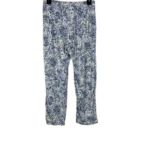 Lauren Ralph Lauren Women’s Blue Floral 2 Piece Pajama Set Button Top Pants S thumbnail 2