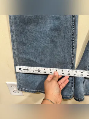 We The Free free peoplePenny Pull-On Flare Jeans size 26 blue denim light wash thumbnail 6