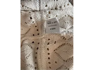 Evaless Crochet Boat Neck Long Sleeve Women’s Sweater Size S New With Tags thumbnail 6