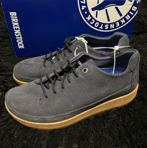 BIRKENSTOCK Honnef Low blue suede lace up shoes sneakers women’s eur 39 new thumbnail 1