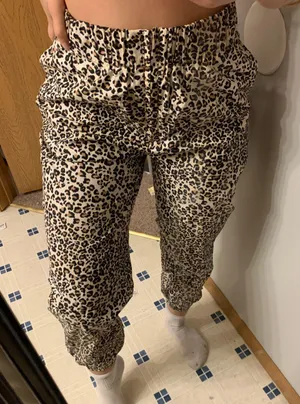 Urban Outfitters Leopard Print Cargo Pants thumbnail 1